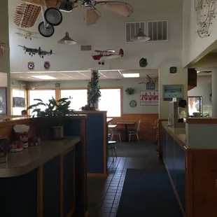 a view of the dining area