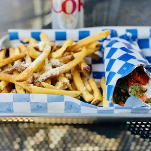 Chicken Pita and GReKo Street Fries
