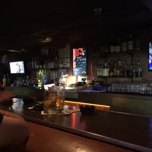 a man sitting at the bar