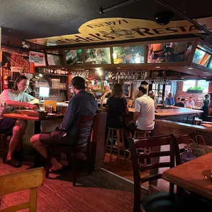people sitting at the bar