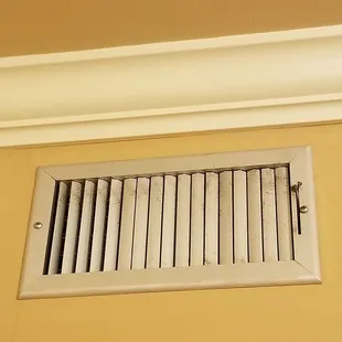 Room 207. Dust on vents