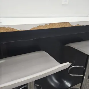 Peeling paint everywhere