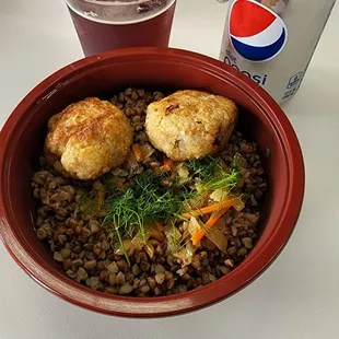 From Taste of Ukraine Buckwheat with Cutlet
