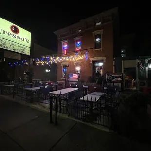Outside. Patio.