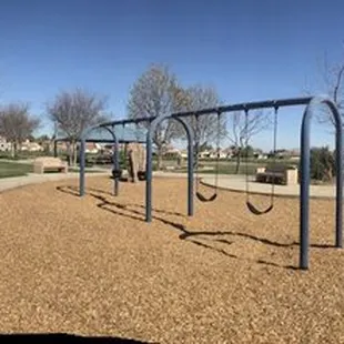 Bigger kids playground 2 swings