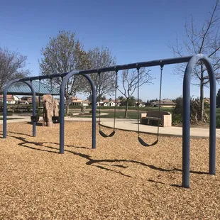 Bigger kids playground 2 swings