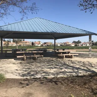 Shaded table area by Bigger kids playground 2