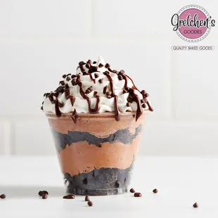 a dessert in a cup