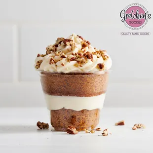 a dessert in a cup
