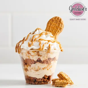a dessert in a cup