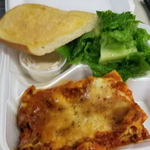 Tuesday lunch special, Lasagna