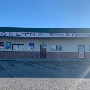 the front of the building