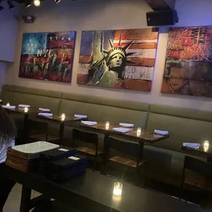 interior, sushi and sashimi