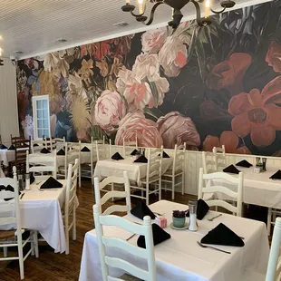 One of 2 indoor dining rooms.