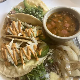 The Four Amigos (1 of each taco)