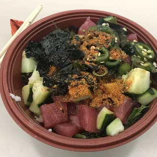 #2 Hawaiian Ahi Tuna Poke (Regular) w/ jalapeños