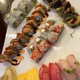 sashimi, sushi and sashimi, food, sushi