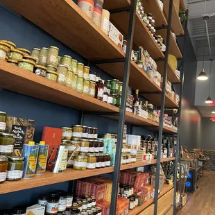 Gourmet spreads, crackers, nuts and such and such