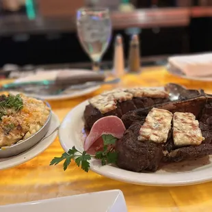 44oz shared Porterhouse with a side of Mac-n-LOBSTER MAC &amp; CHEESE