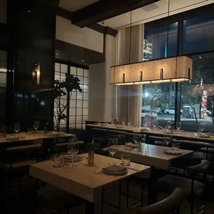 Inside (much nicer when you get past the lanternflies that are guarding the doors and occasionally dining next to you)