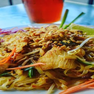 Pad Thai with a cold one