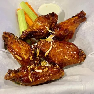 Thai Garlic Chili wings (5) - so good!