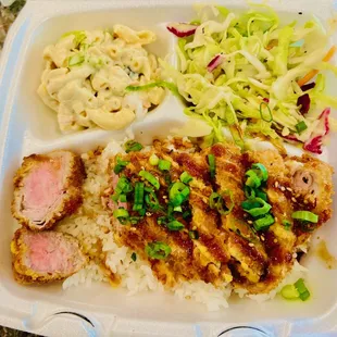 ahi katsu with miso hot mustard and sweet soy reduction