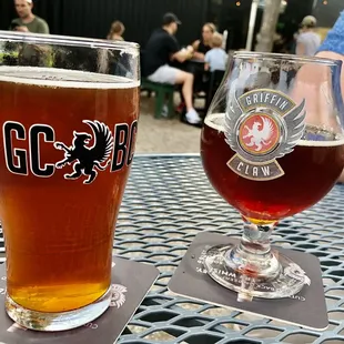 Screaming Pumpkin 5 percent ABV and Bourbon barrel aged Screaming Pumpkin which was 9 percent ABV