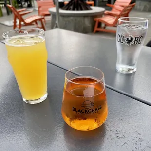 Fineapple and rose ciders.