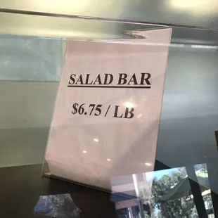 Salad bar $6.75/lb