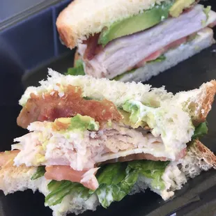 Turkey bacon avocado sandwich