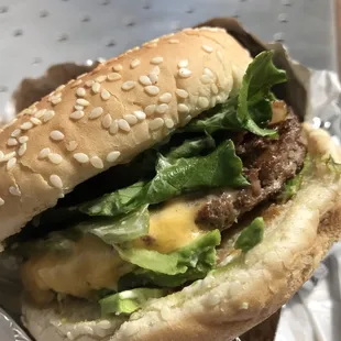 Bacon avocado cheeseburger