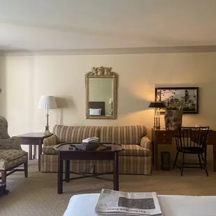 View from my bed. Plenty of seating!