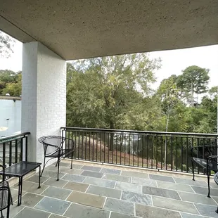 Our balcony with pond view