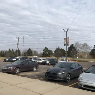 cars parked in a parking lot