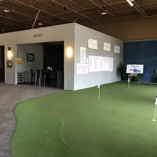 putting area