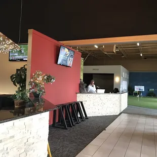 a view of the reception area