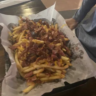 Bacon cheese fries