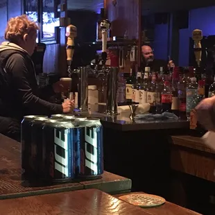 a man at the bar