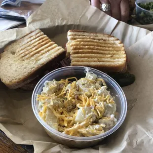 The Wise Guy Panini and  Potato Salad