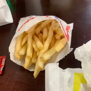 a bag of french fries