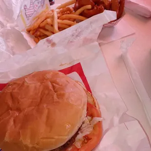 #3 combo with extra onion rings.