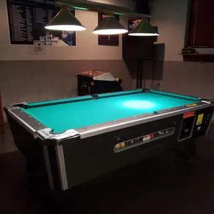 Pool tables inside $1.00 play