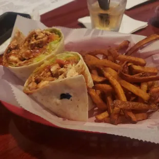 Wrap with fries