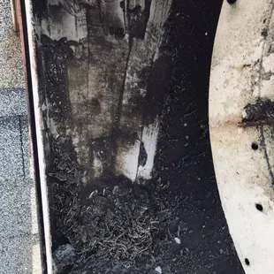 My swamp cooler. With so much dirt from probably the previous renter. The maintenance Brian doesn't do his job will. He complains.