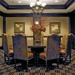 I held a business meeting here