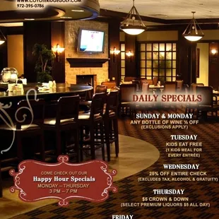 Grill 19 Daily Specials