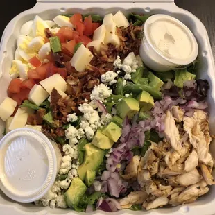 Carry out cobb salad! It's yummy!