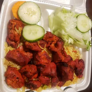 $13 chicken tikka kabob