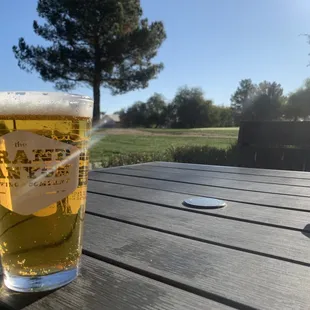 Back patio, sun, cold beer!